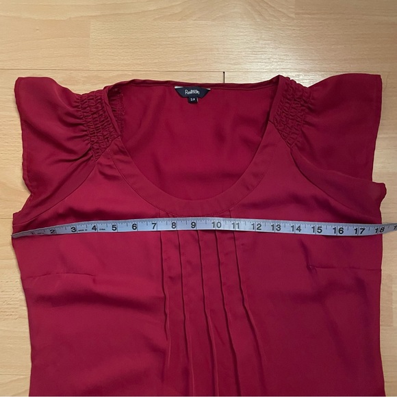 Red Silky Blouse - Picture 2 of 3